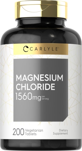 Magnesium Chloride, 1560 mg (por dose), 200 Comprimidos vegetarianos