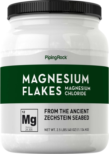 Magnesiumchlorid-Flocken aus dem alten Zechsteinmeer, 2.5 lbs (40 oz) Flasche