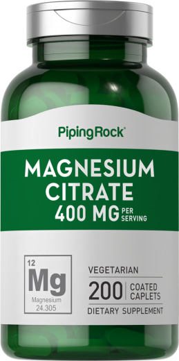 Magnesiumsitrat , 400 mg (per dose), 200 Belagte kapsler