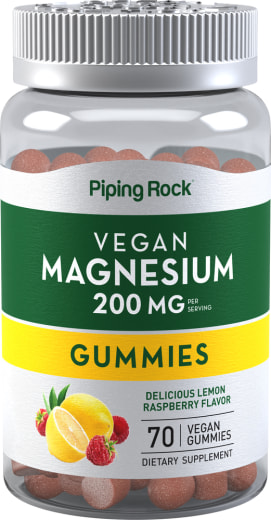 Magnesium (köstliche Zitrone-Himbeere), 70 Vegane Gummibärchen