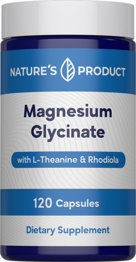 Magnesium Glycinate + L-Theanine & Rhodiola, 120 Kapseln