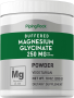Glicinato de Magnésio em Pó, 250 mg (por dose), 10 oz (283 g) Frasco