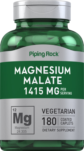 Magnesium Malate, 1415 mg, 180 Coated Caplets