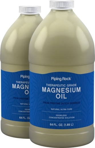 100-odstotno magnezijevo olje, 64 fl oz (1.89 L) Steklenica, 2  Steklenice