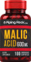 Ácido Málico , 600 mg, 100 Cápsulas de Rápida Absorção