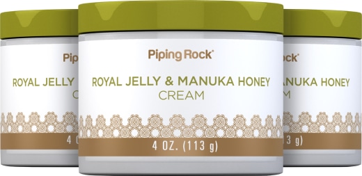 Royal jelly & manuka honingcrème, 4 oz (113 g) Pot, 3  Potten