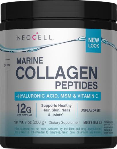 Marine Collagen Peptides + Hyaluronic Acid & C Powder, 7 oz (200 g) Powder