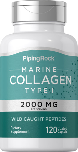 フィッシュ コラーゲン 2000 mg + ヒアルロン酸, 120 錠剤