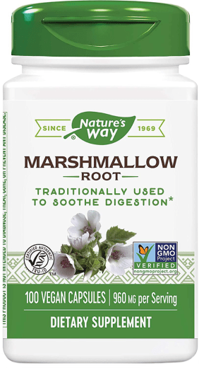 Malvavisco , 960 mg (por porción), 100 Cápsulas vegetarianas