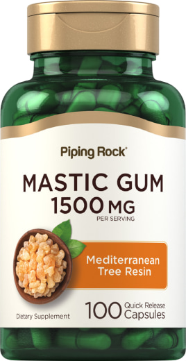 Mastiekgom, 1500 mg (per portie), 100 Snel afgevende capsules