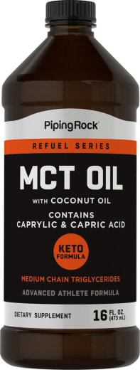 MCT-öljy (keskipitkät triglyseridit), 16 fl oz (473 mL) Pullo