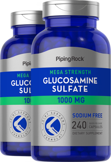 Mega Glucosamine Sulfate VALUE SIZE, 1000 mg, 240 Quick Release Capsules, 2  Bottles