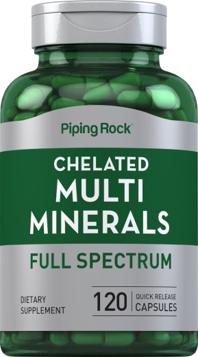 Mega Multi-mineraler med chelat, 120 Hurtigvirkende kapsler