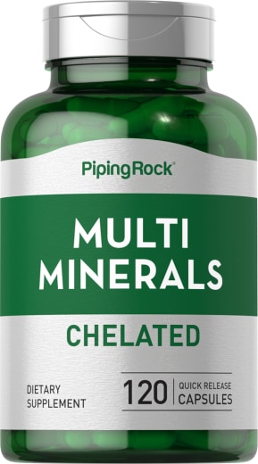 Mega Multi-mineraler med chelat, 120 Hurtigvirkende kapsler
