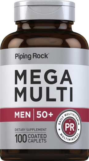 Mega Multiple pentru bărbaţi 50 plus, 100 Tablete cu înveliş solubil protejate