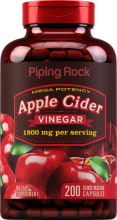 Mega Potency Apple Cider Vinegar, 1800 mg (per serving), 200 Quick Release Capsules