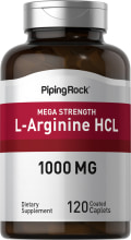 L-Arginine HCLMéga puissant (qualité pharmaceutique), 1000 mg, 120 Petits comprimés enrobés
