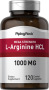 Megastærk L-arginin HCL (opfylder farmaceutiske standarder), 1000 mg, 120 Overtrukne kapsler
