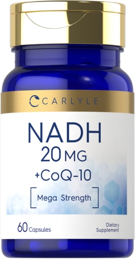 Mega Strength NADH + CoQ10 Optimizer, 20 mg, 60 Cápsulas