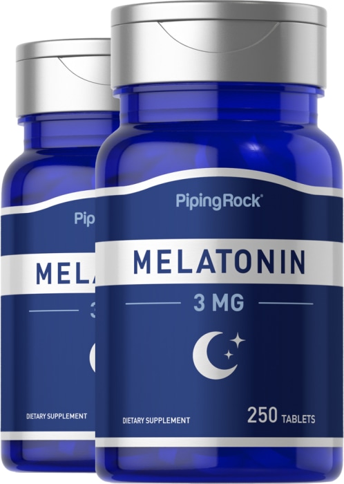 Mélatonine , 3 mg, 250 Comprimés, 2  Bouteilles