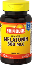 Melatonin, 300 mcg, 120 Tablets