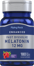 Mélatonine à dissolution rapide, 12 mg, 180 Comprimés à dissolution rapide