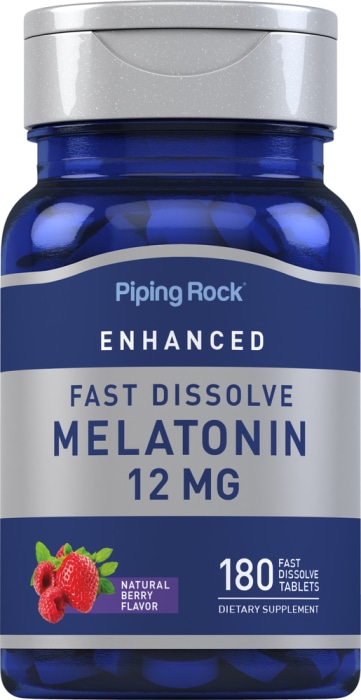Melatonin Fast Dissolve, 12 mg, 180 Fast Dissolve Tablets