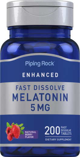 Melatonín rýchlo sa rozpúšťajúce tablety, 5 mg, 200 Rýchlo sa rozpúšťajúce tablety