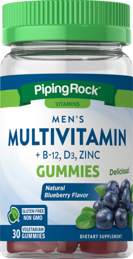 Multivitamines pour hommes (myrtilles naturelles), 30 Gommes végératiennes