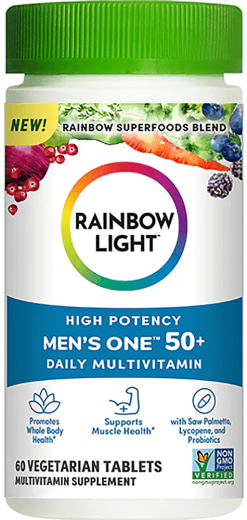 Men's One 50+ plus Real Food Nutrients, 60 Vegetarian Caplets