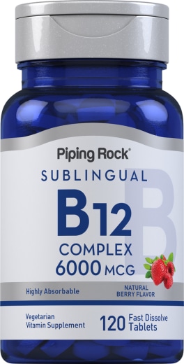 Methylcobalamin B-12 Complex (Sublingual), 6000 mcg, 120 Fast Dissolve Tablets