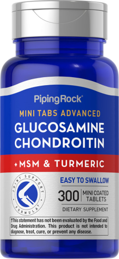 Mini tabletki zaawansowanej glukozaminy, chondroityny i MSM Plus, 300 Małe tabletki powlekane