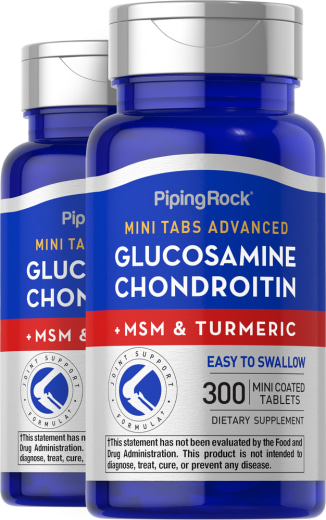 Modernstes Glucosamin-Chondroitin MSM Plus ‒ Mini-Tabs, 300 Beschichtete Minitabletten, 2  Flaschen