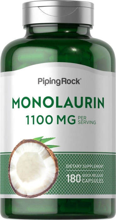 Monolaurin, 1100 mg (per serving), 180 Quick Release Capsules