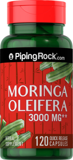 Moringa Oleifera, 3000 mg, 120 Kapsul Lepas Cepat