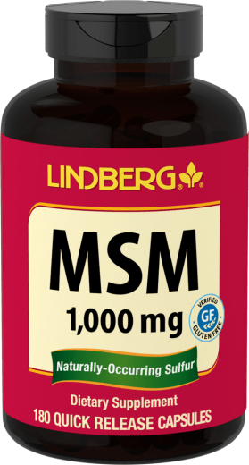 MSM, 1000 mg, 180 Snel afgevende capsules