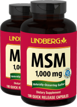 MSM, 1000 mg, 180 Kapsule s brzim otpuštanjem, 2  Boce