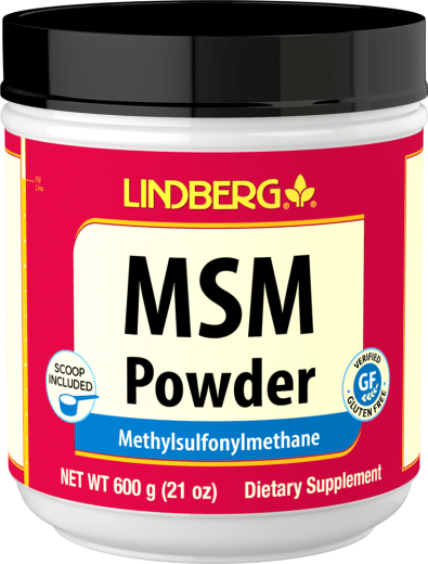 MSM-jauhe (metyylisulfonyylimetaani), 4000 mg/annos, 21 oz (600 g) Pullo