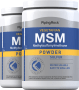 MSM + zwavelpoeder, 3000 mg (per portie), 16 oz (454 g) Flessen, 2  Flessen
