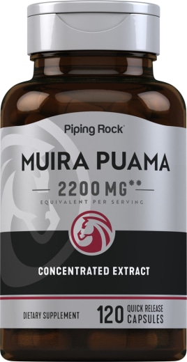 Muira Puama , 2200 mg (setiap sajian), 120 Kapsul Lepas Cepat