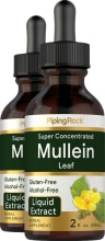 Mullein Leaf Liquid Extract Alcohol Free, 2 fl oz (59 mL) Dropper Bottle, 2  Dropper Bottles