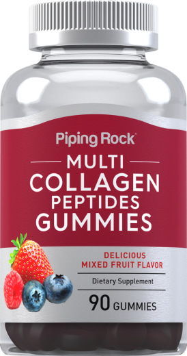 Multi-Kollagen-Peptide Gummibärchen (köstlich schmeckende gemischte Früchte), 90 Gummis
