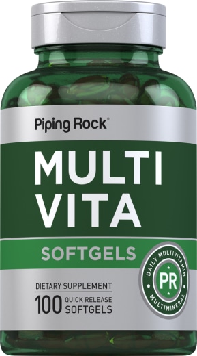 Multi-Vita (multivitaminen-mineralen), 100 Snel afgevende softgels