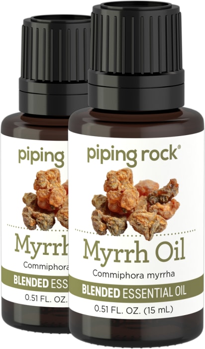 Myrrh Essential Oil Blend (GC/MS Tested), 1/2 fl oz (15 mL) Dropper Bottle, 2  Bottles