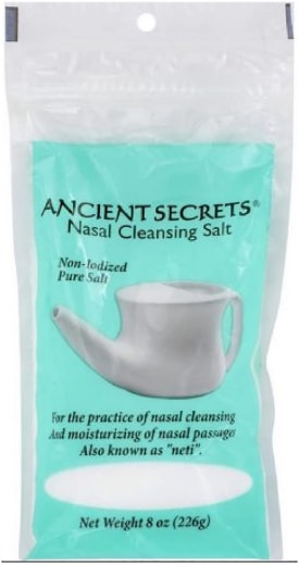 Sal de limpeza nasal, 8 oz (226 g) Saco