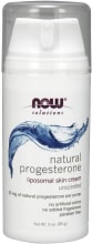Natural Progesterone Liposomal Skin Cream (Unscented), 3 oz (85 g) Pump Bottle