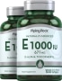 Natural Vitamin E, 1000 IU, 100 Quick Release Softgels, 2  Bottles
