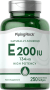 odstotni naravni vitamin E , 200 IU, 250 Kapsule iz mehkega gela s hitrim sproščanjem