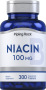 Niacin , 100 mg, 300 Vegetáriánus tabletták
