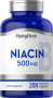 Niacina , 500 mg, 200 Cápsulas de Rápida Absorção